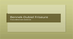 Desktop Screenshot of bennek-dubiel.de