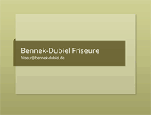 Tablet Screenshot of bennek-dubiel.de